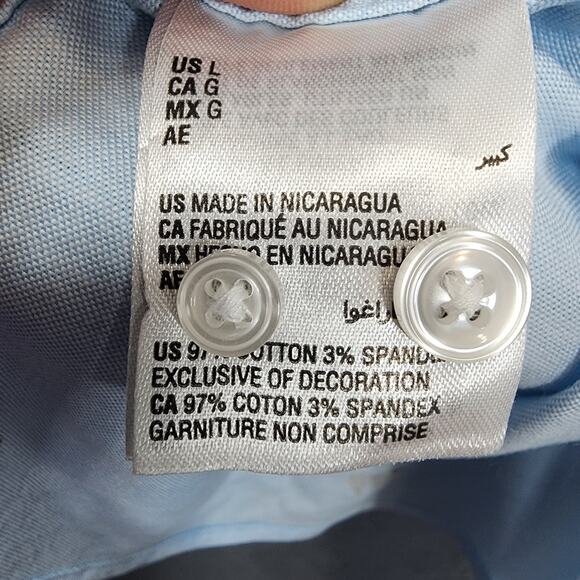 Club Room Mens Shirt Large Blue Dogs Bulldog Novelty Long Sleeve Button Up NEW - Picture 12 of 16